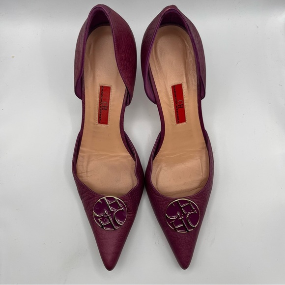 🥳 HOST PICK 🥳 CAROLINA HERRERA LEATHER D’ORSAY PUMPS - Picture 9 of 13